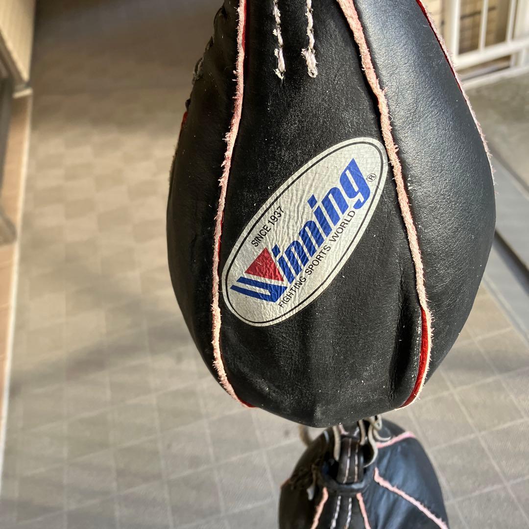 Winning パンチングボール ダブルエンド￼ しずく型ダブル　黒ウイニング