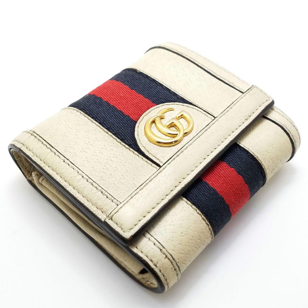 専用 GUCCI シェリーライン オフィディア 二つ折り財布 GGマーモント