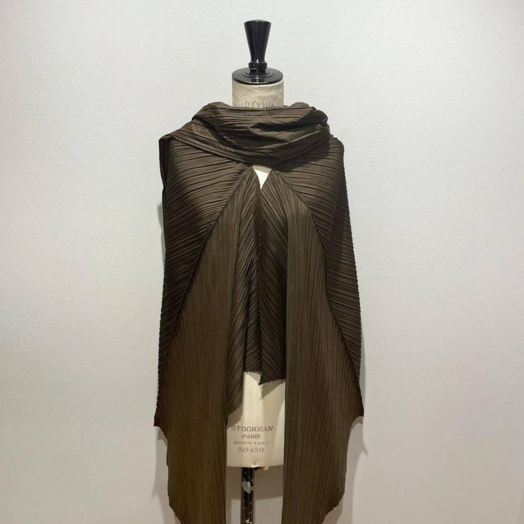 レア】【1980s】【筆タグ】イッセイミヤケ プリーツ 変形 マント