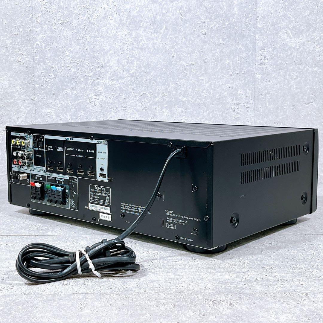良品 デノン AVR-X550BT AVアンプ Bluetooth 5.2ch