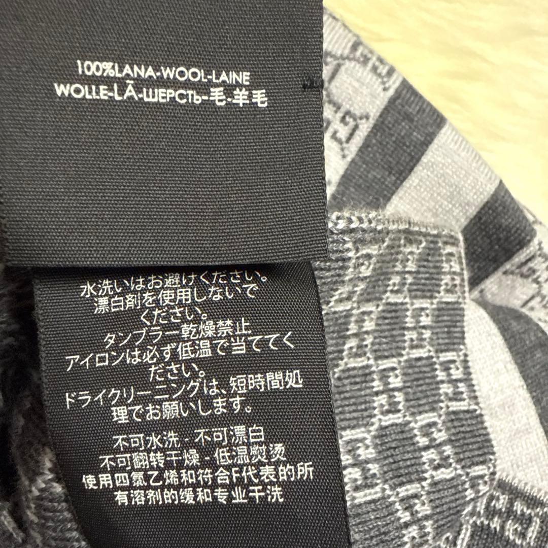 ♡GUCCI♡GGロゴ♡メンズマフラー☆ウール100%☆美品