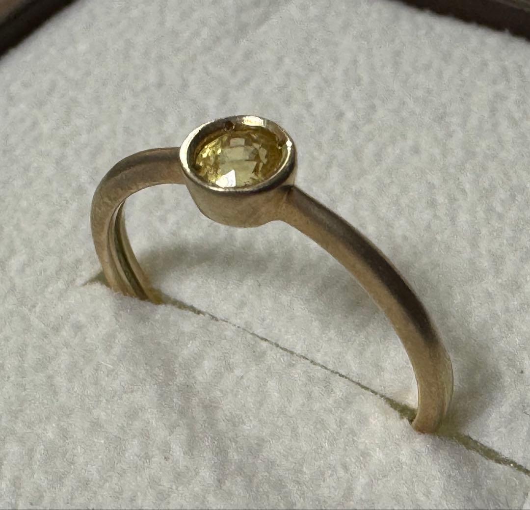 専用】イエローサファイアリング K10 YG ホーニング仕上げ 7号 - メルカリ
