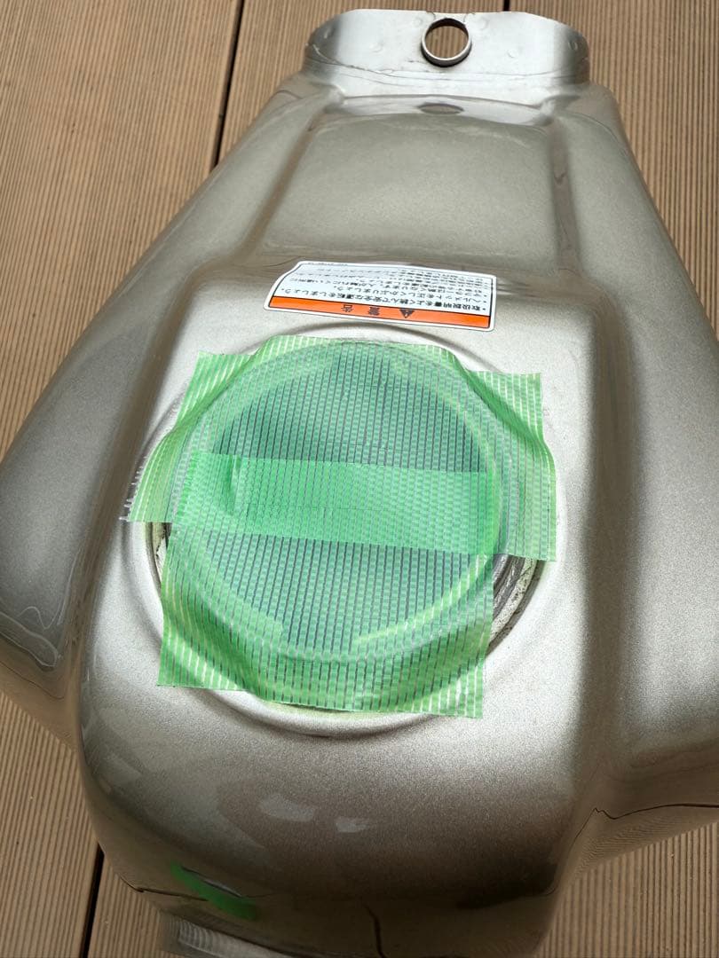 ヤマハ TW タンク シルバー