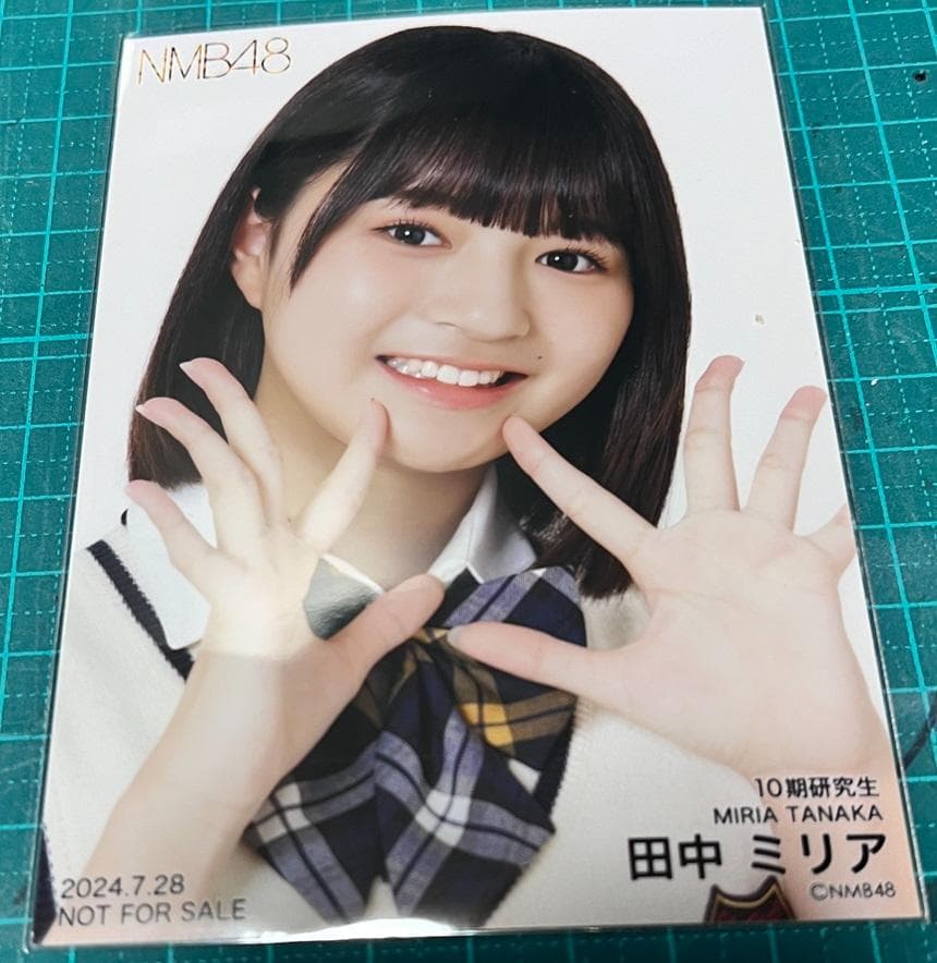 NMB48 10期研究生 田中ミリア 生写真 お披露目記念特典会 - メルカリ