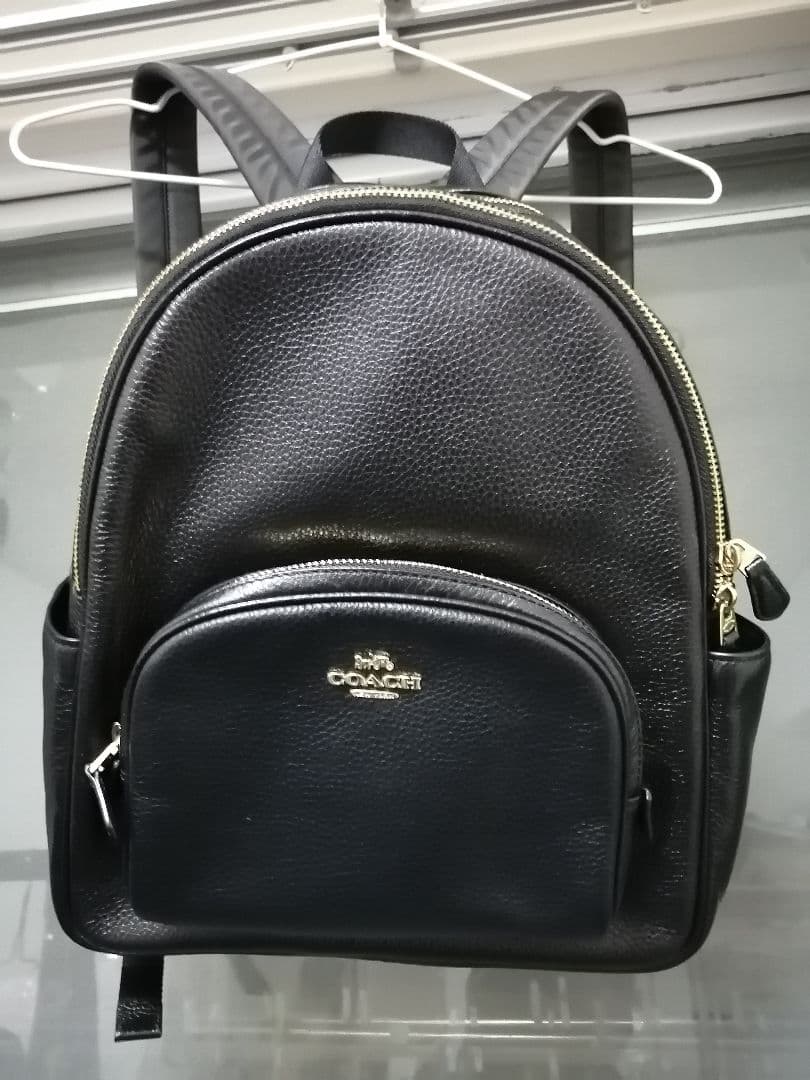 美品 COACH ブラックレザー リュック