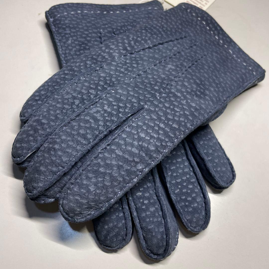 MEROLA カピバラ革 ネイビー（紺色）ライニング：ラパン（うさぎ毛