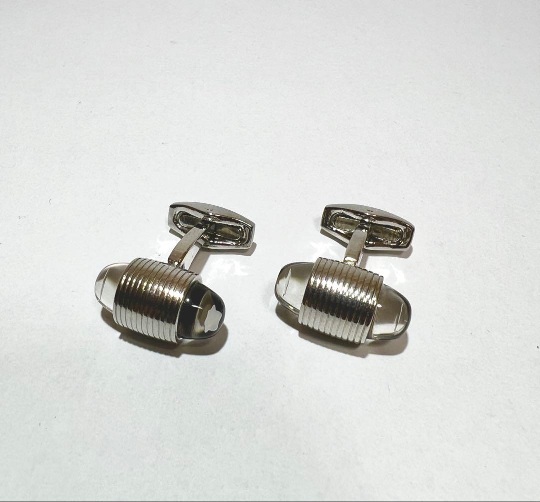 MONTBLANC モンブラン シルバー×ブラック カフリンクス