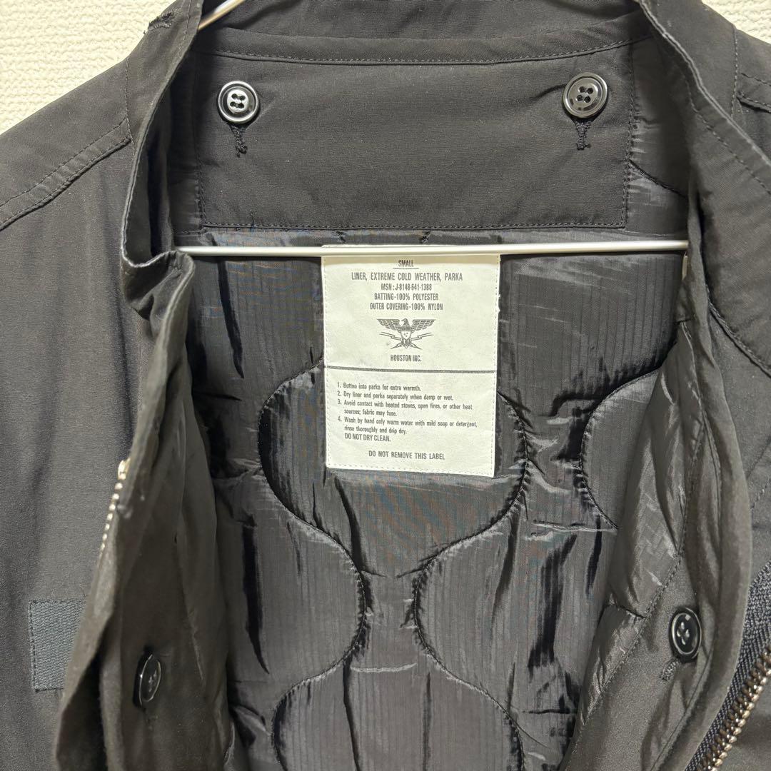 古着 used HOUSTON 3WAY M-65 PARKA XXS ブラック