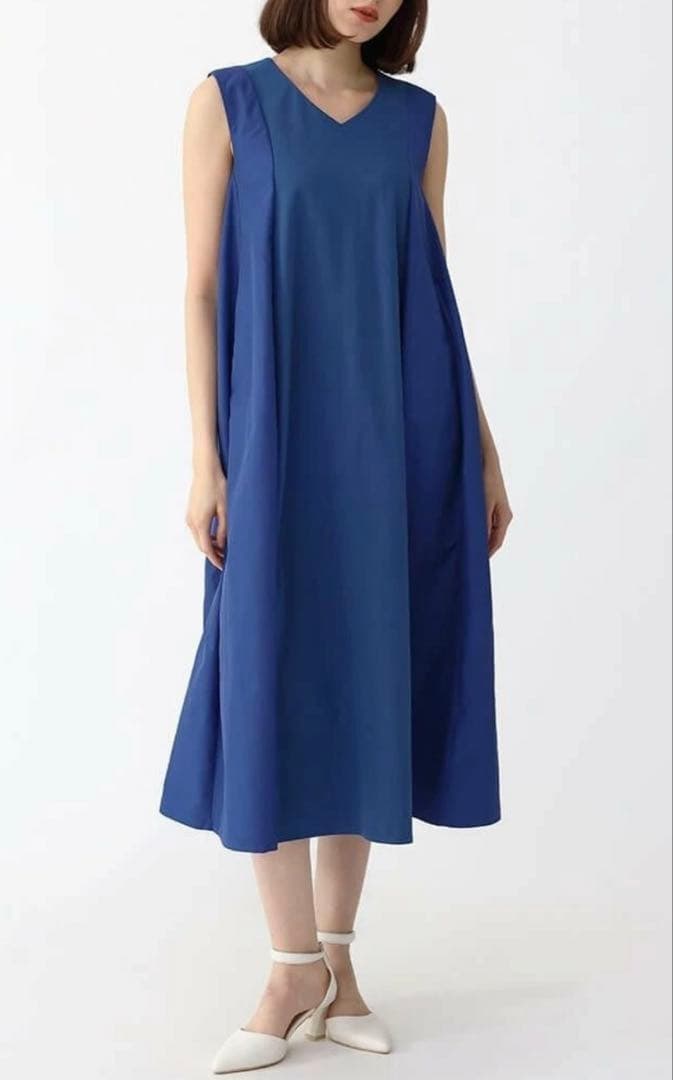 pium カットアウトレイヤードプリーツミニワンピ