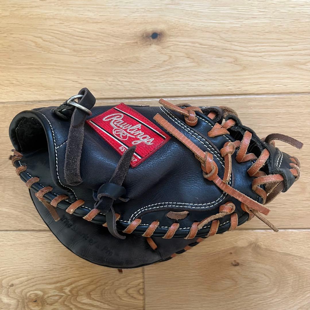 Rawlings ジュニア 軟式 キャッチャーミット 黒 GJ6FG2AF