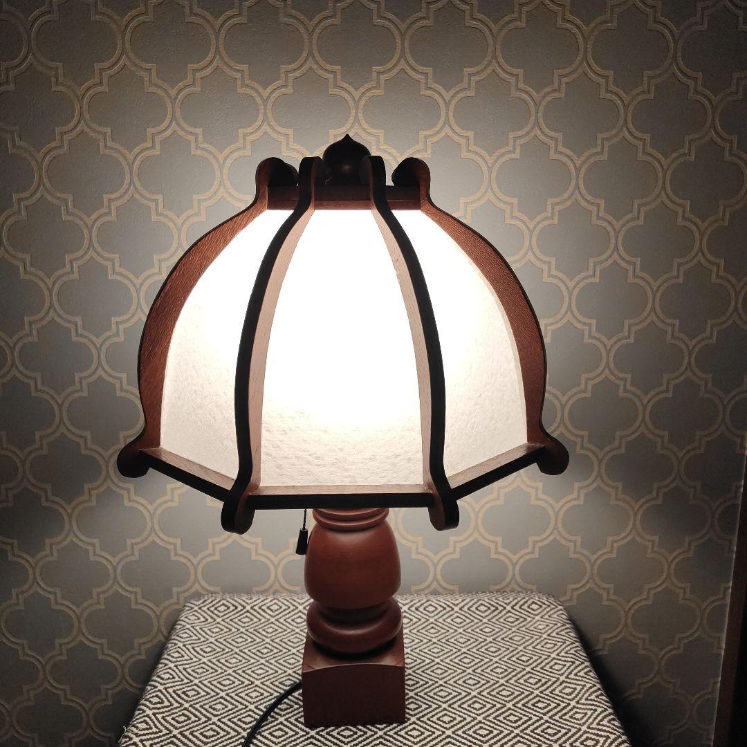 美品　レア北海道民芸家具店　レトロなアンティークランプ