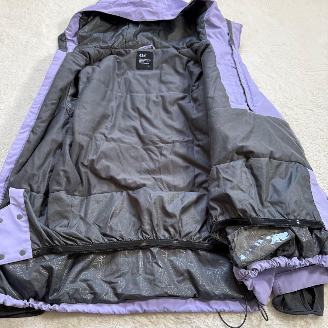 43DEGREES スラッシュアノラックジャケット パープル L