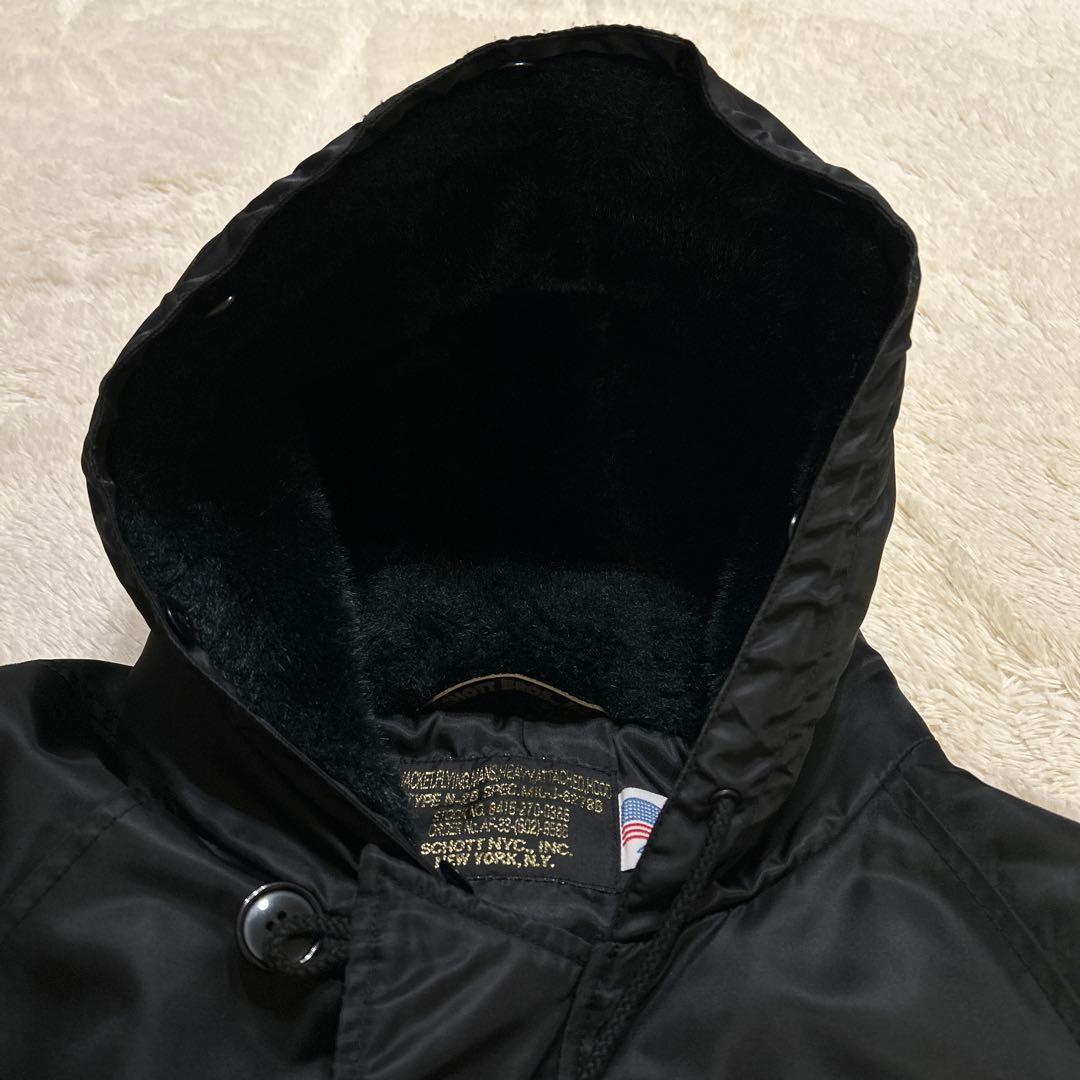 SCHOTT×CRIMIE 40クライミー N-2Bフライトジャケット黒ブラック