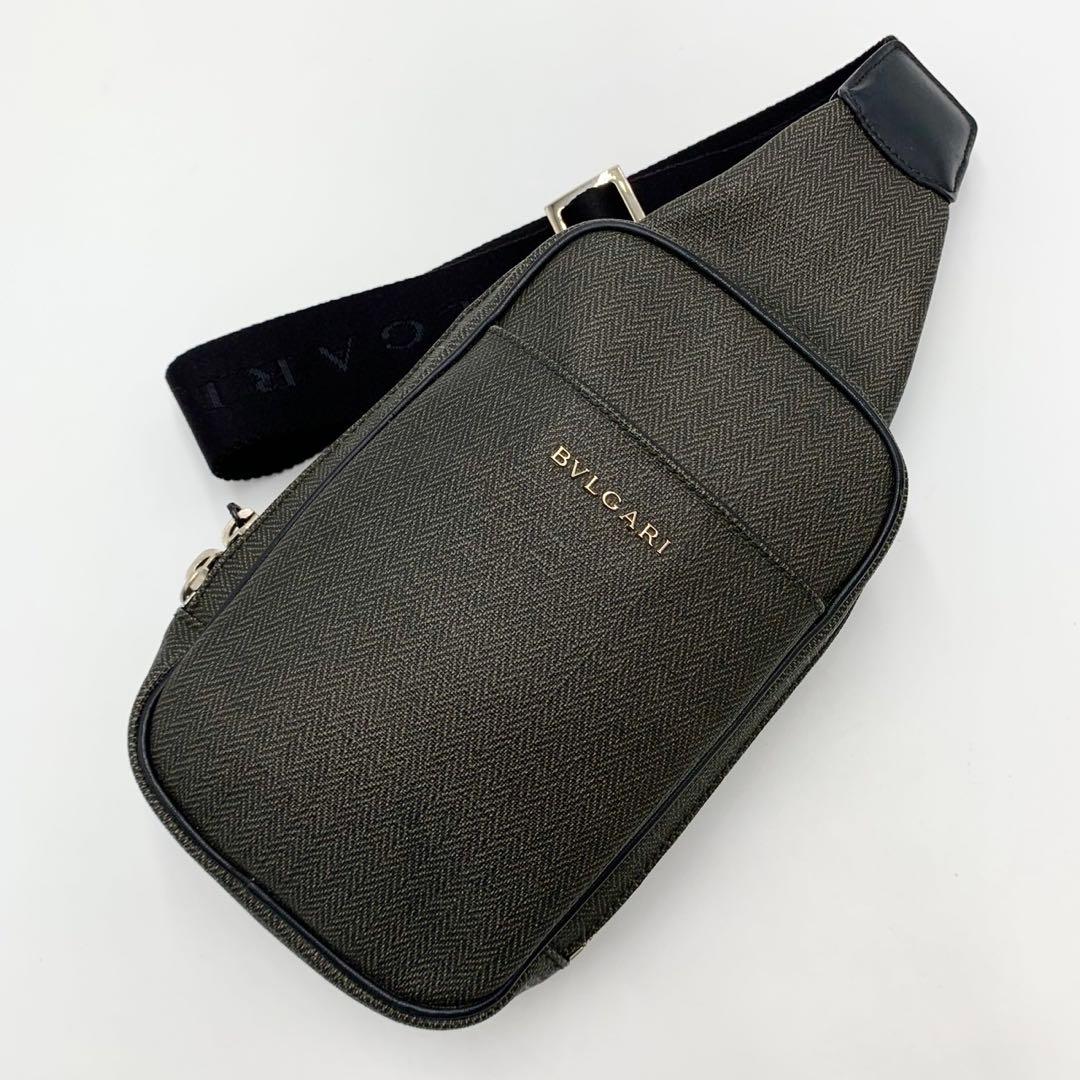 BVLGARI ブルガリ ウィークエンド ボディバッグ PVCレザー 斜め掛け