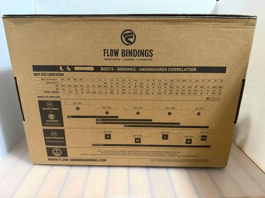 FLOW FUSE FUSIONビンディング sizeL NIDECKER