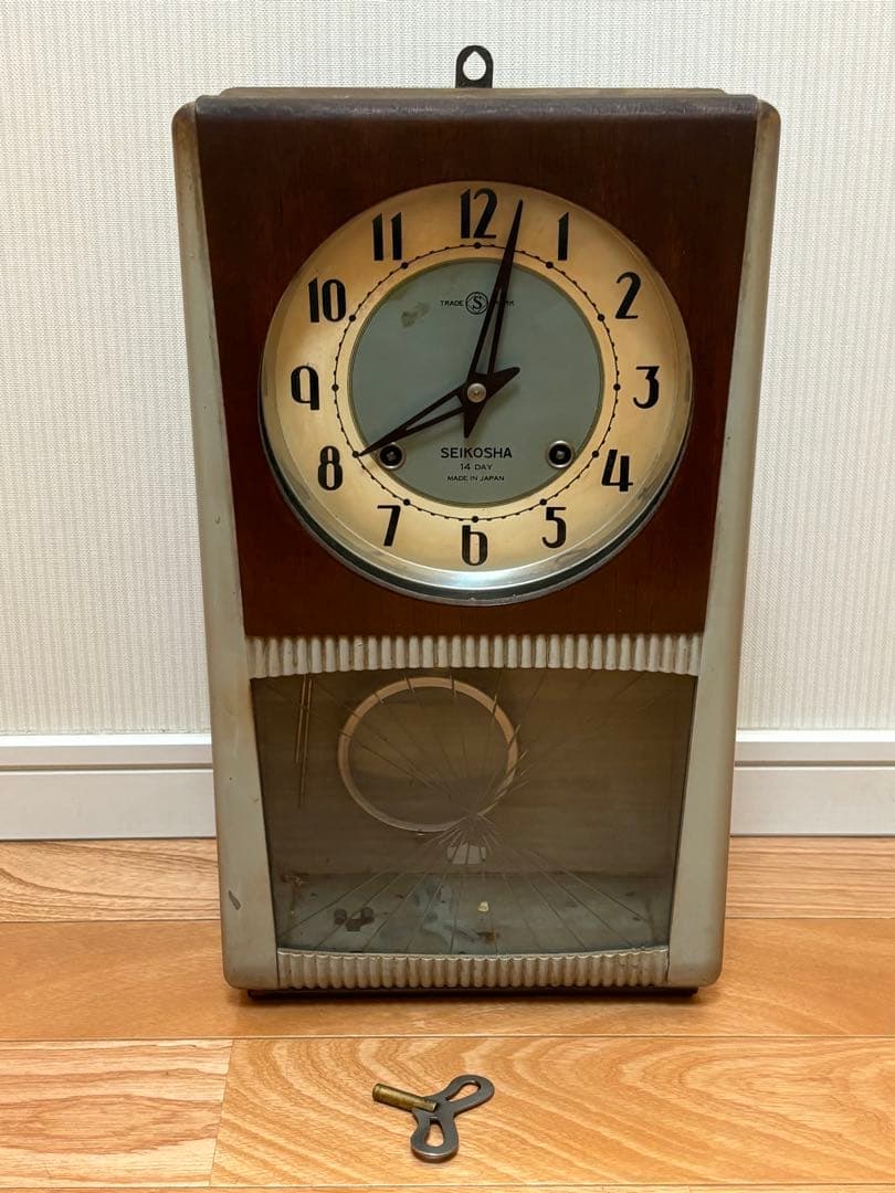 当時物 精工舎 ゼンマイ式 振り子時計 掛時計 ジャンク - メルカリ