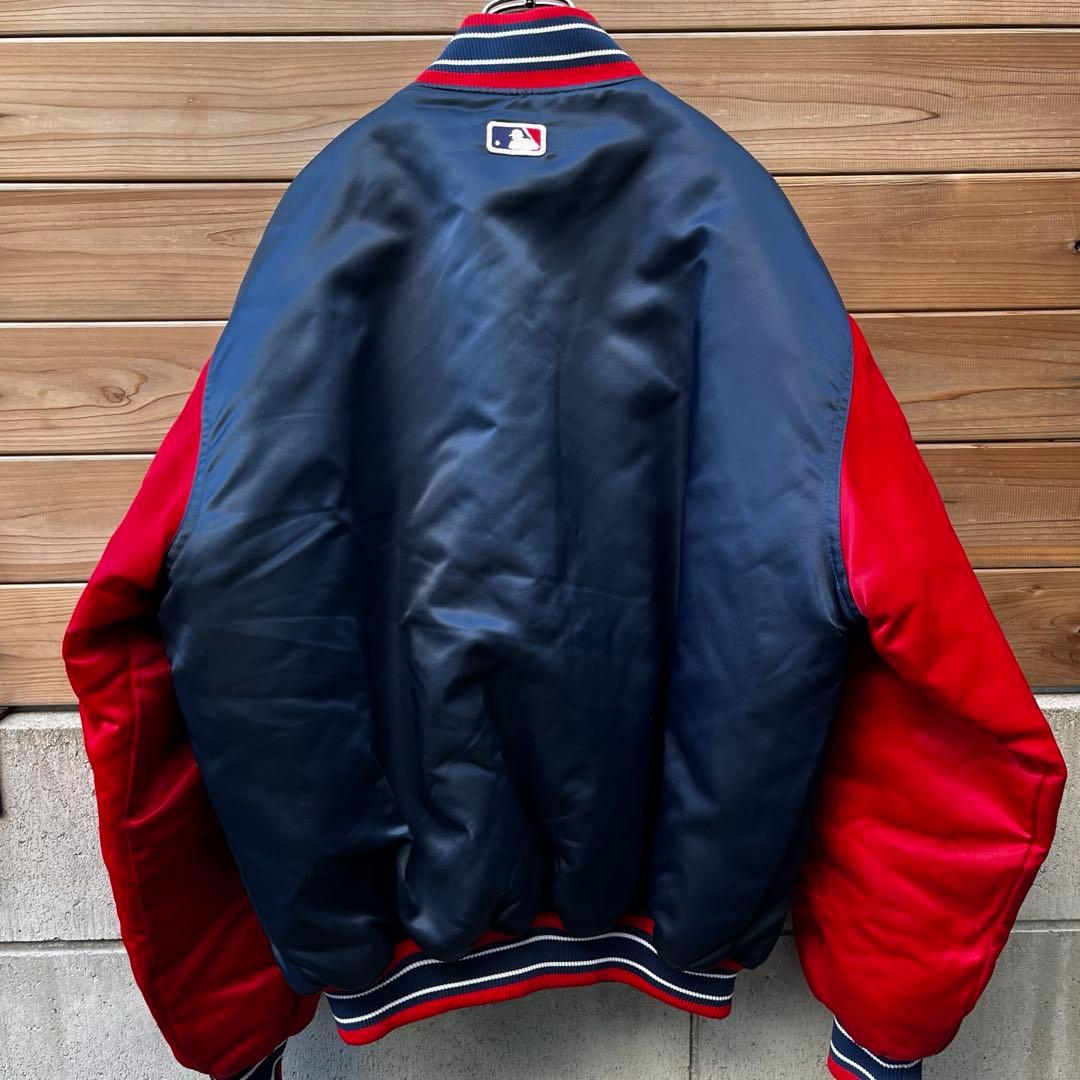 《未使用級》STARER スターター カージナルス スタジャン ブルゾン 紺赤