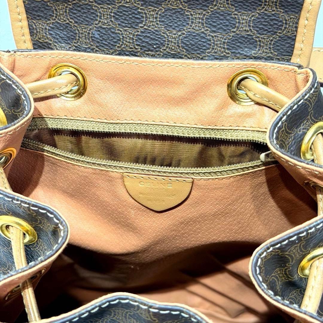 CELINE｜セリーヌ マカダム柄　リュックサック　ヴィンテージ ブラウン　希少