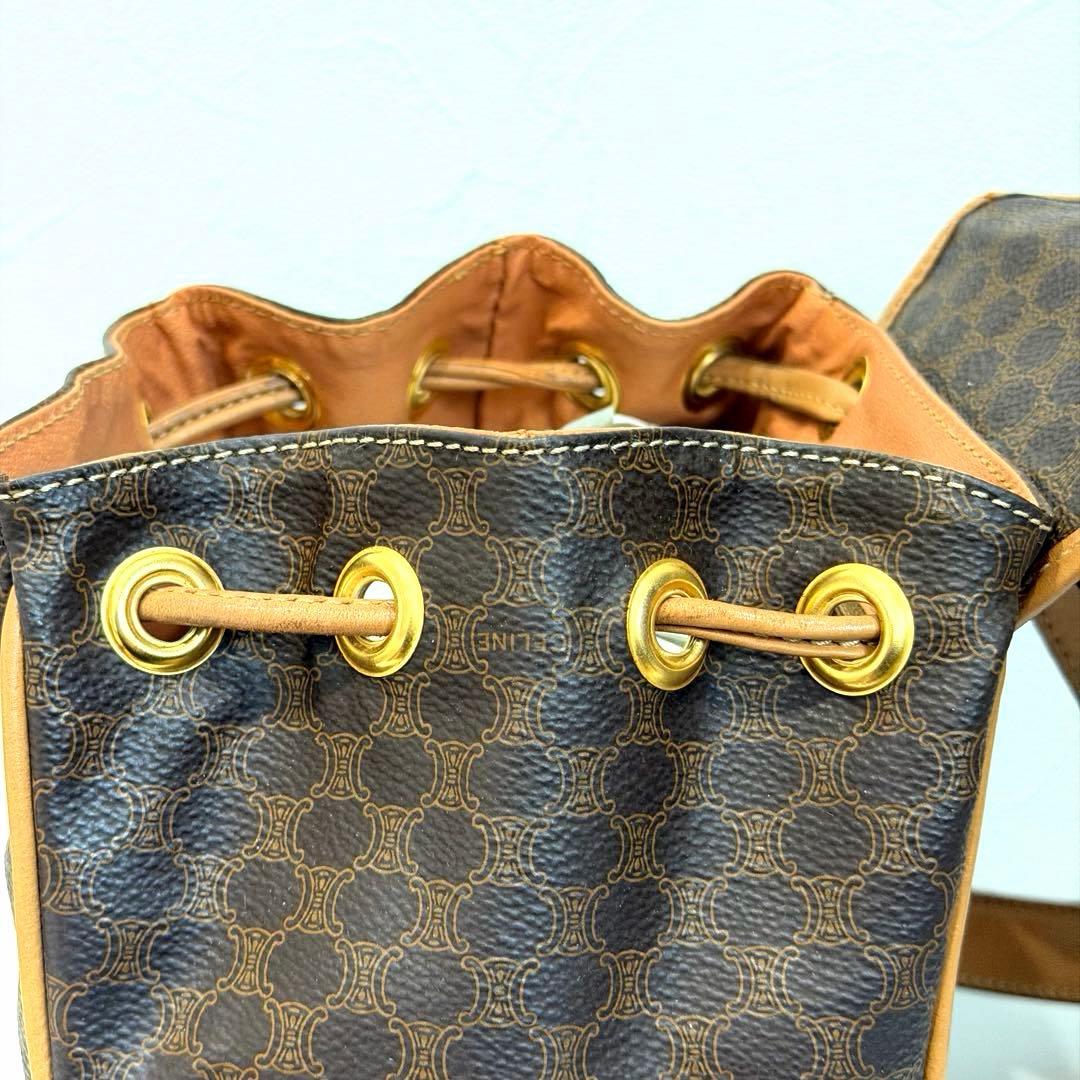 CELINE｜セリーヌ マカダム柄　リュックサック　ヴィンテージ ブラウン　希少