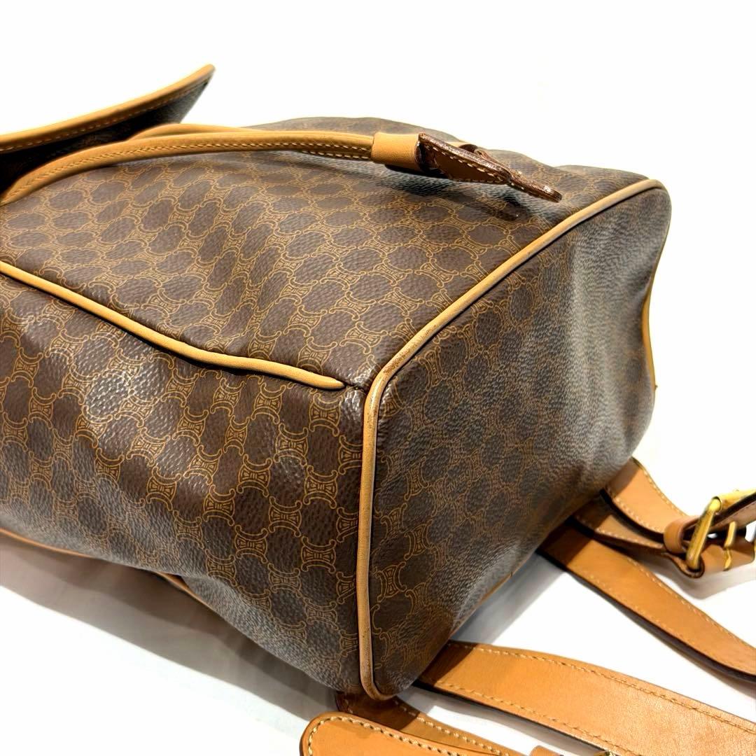 CELINE｜セリーヌ マカダム柄　リュックサック　ヴィンテージ ブラウン　希少