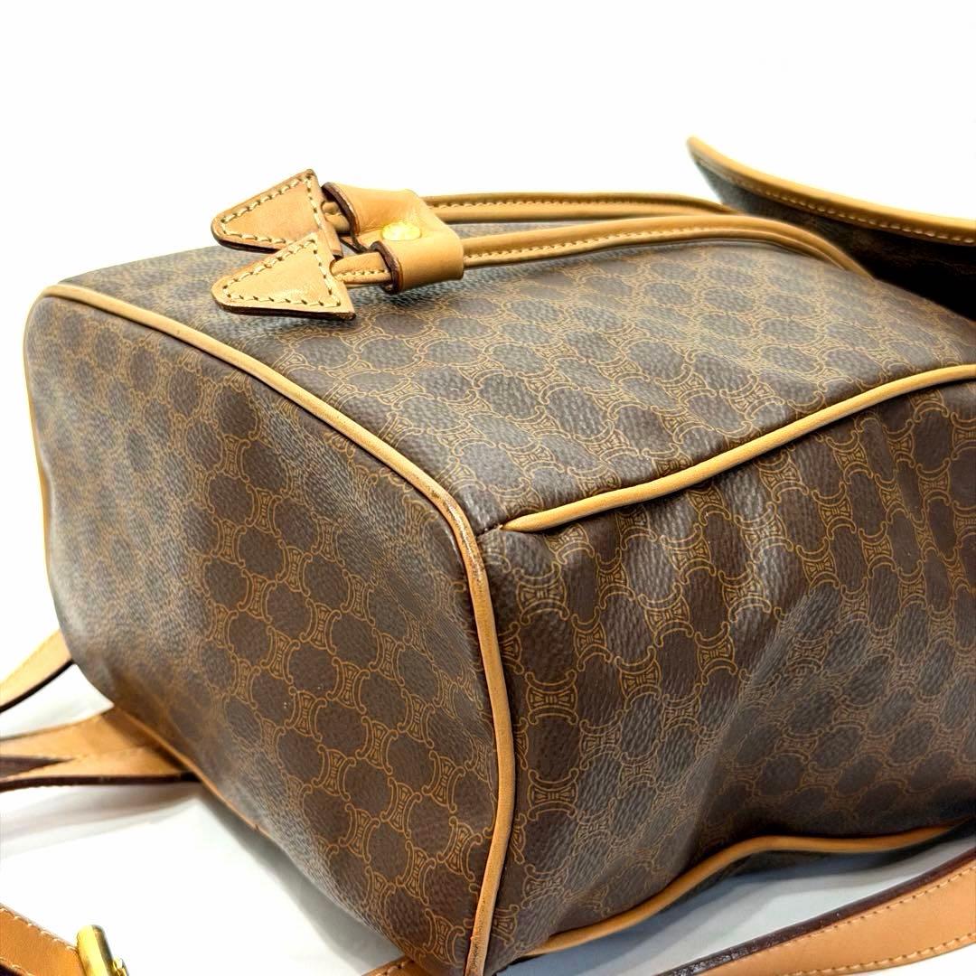 CELINE｜セリーヌ マカダム柄　リュックサック　ヴィンテージ ブラウン　希少