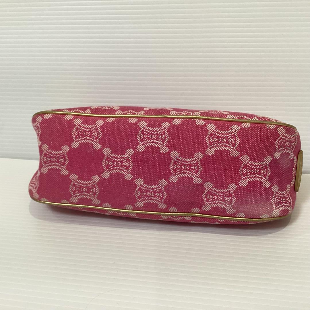 美品希少] CELINE セリーヌ マカダム デニム アクセサリーポーチ