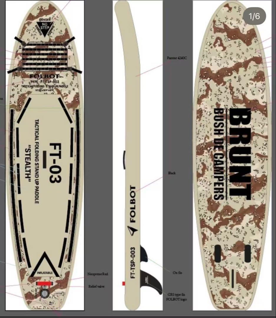 Brunt FolbotHuckleberry コラボsup&ライフジャケット Brunt FolbotHuckleberry コラボsup&ライフジャケット