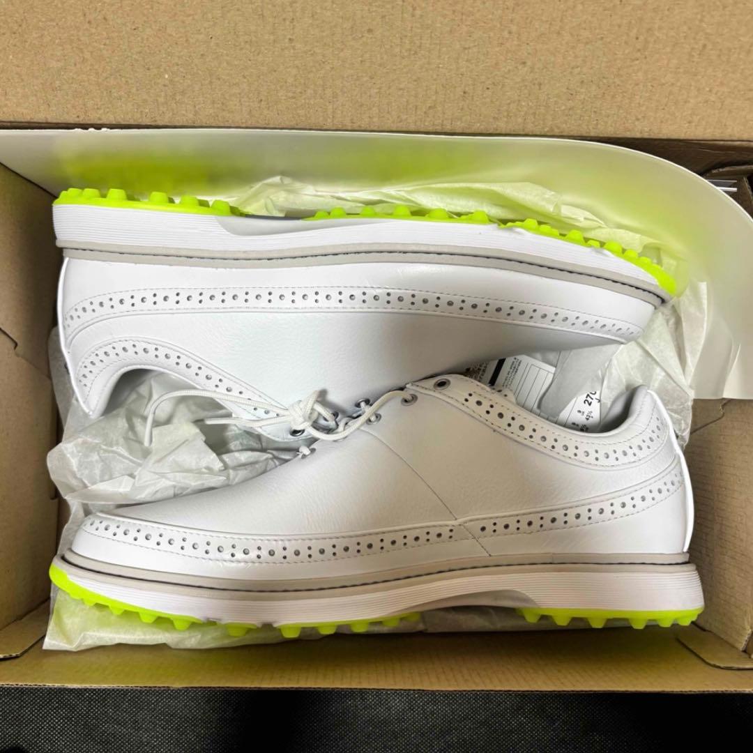 27.5cm adidas Golf MC80 ゴルフシューズ ID4748 白