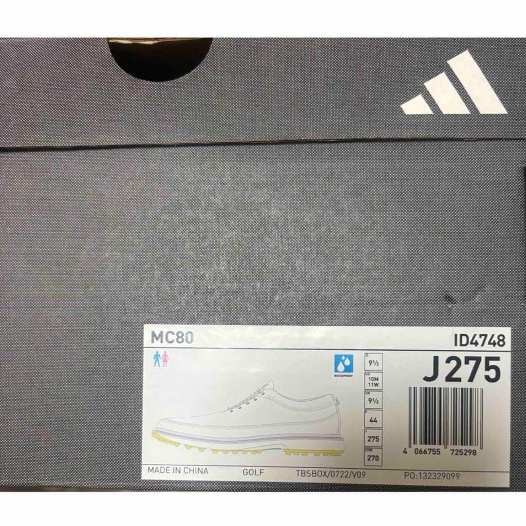 27.5cm adidas Golf MC80 ゴルフシューズ ID4748 白