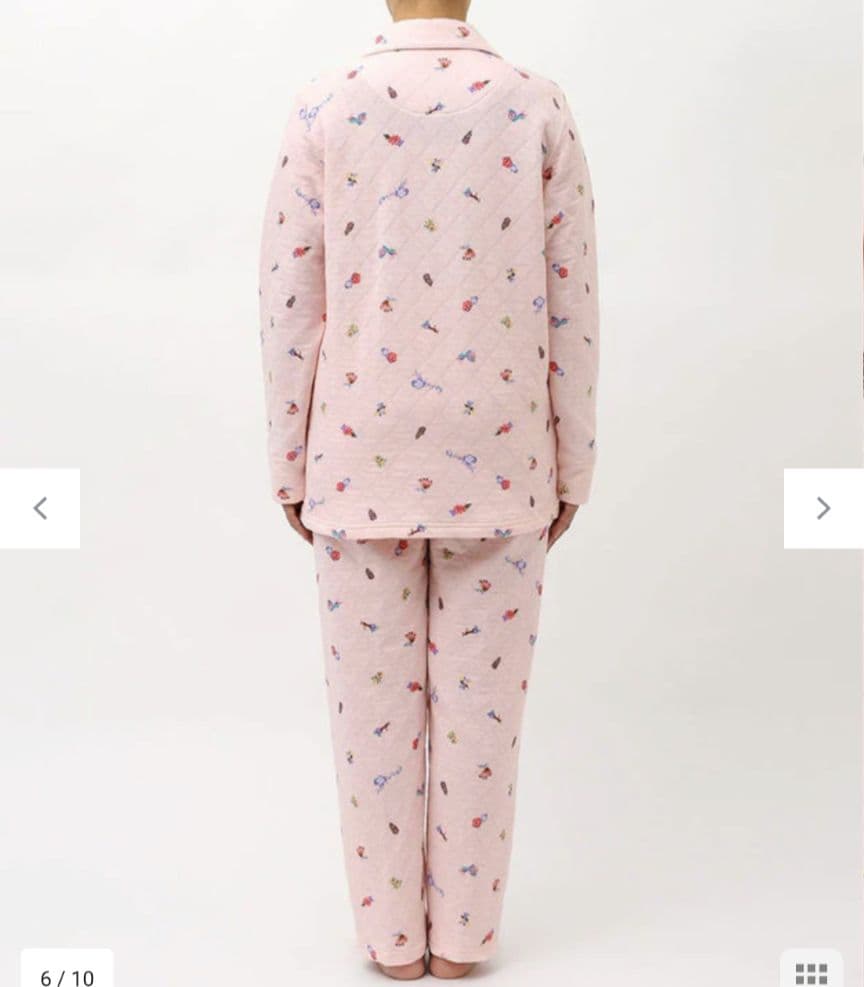 新品タグ付き ツモリチサト パジャマ ルームウェア 中綿 キルト パリローズ