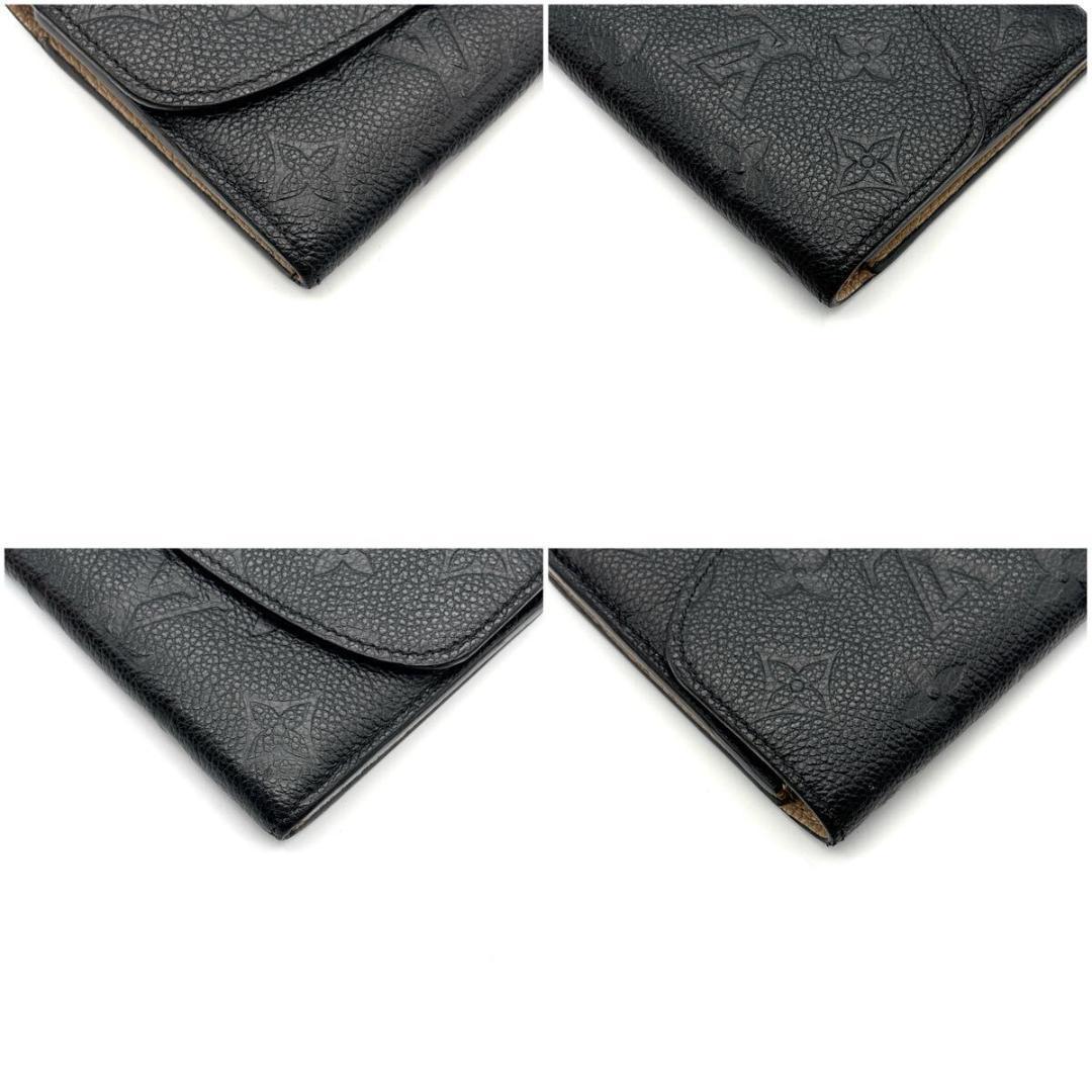 未使用級◆ルイヴィトン ポルトフォイユ エミリー アンプラント ノワール