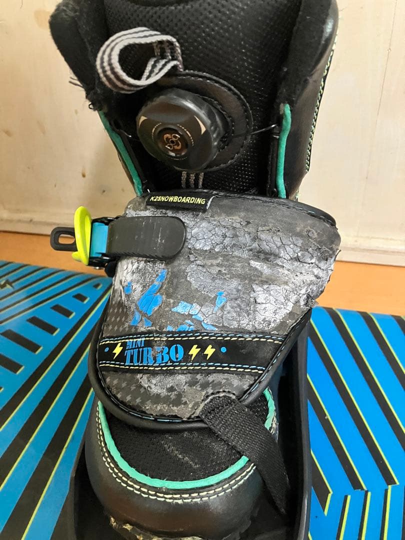 K2 スノーボード キッズ用 ビンディング、ブーツ3点セット②