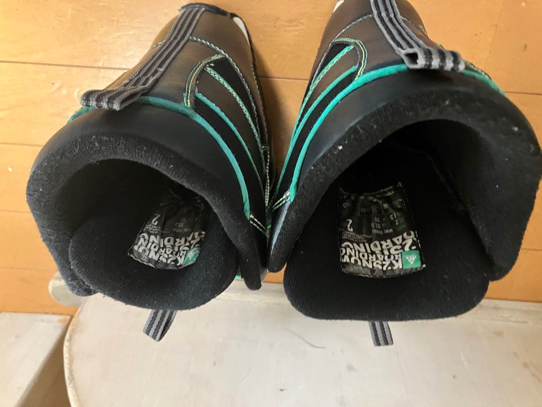 K2 スノーボード キッズ用 ビンディング、ブーツ3点セット②