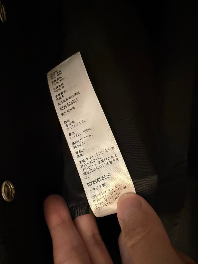 セリーヌ　テディジャケット　レザー　Cロゴ　54 希少サイズ