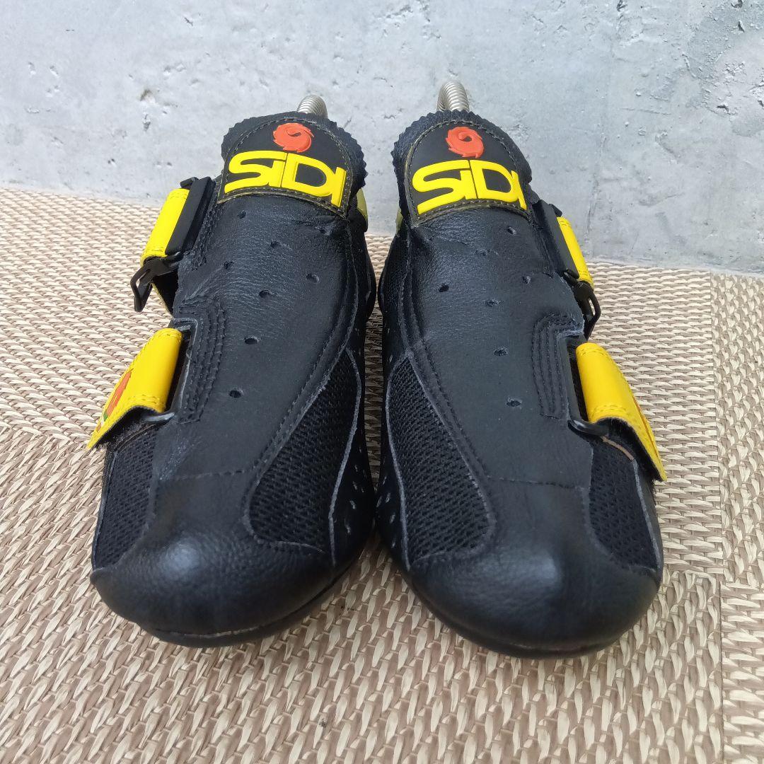 【デッドストック・希少】SIDI シディ ビンディングシューズ 本革 38 黒