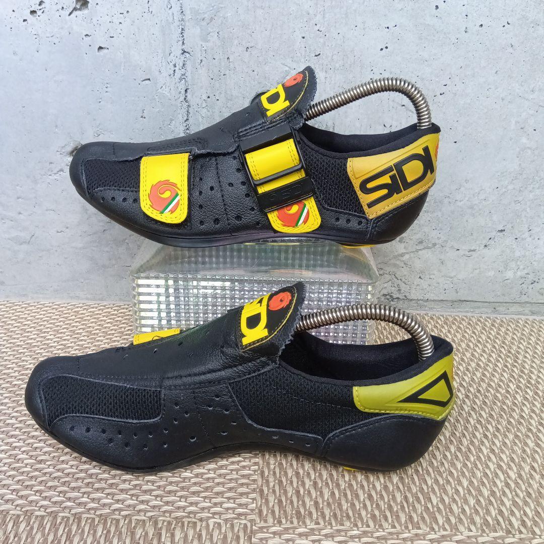 【デッドストック・希少】SIDI シディ ビンディングシューズ 本革 38 黒