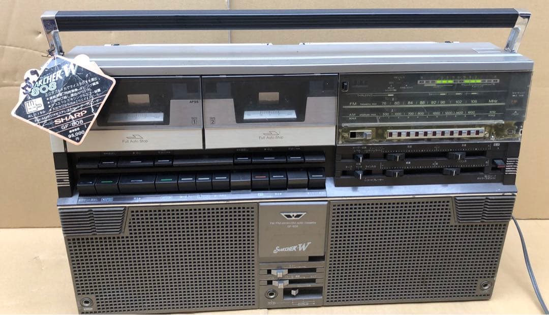 SHARP ザ・サーチャーW GF-808 ラジカセ 年代物(I1) - メルカリ