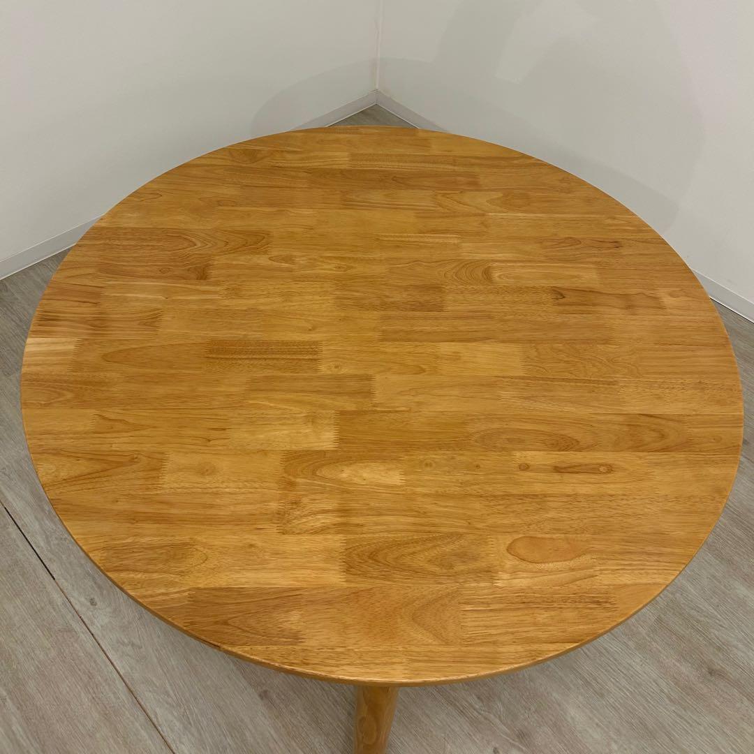 現品限り 新品☆丸いダイニングテーブル 円卓 ラウンドテーブル カフェ風 北欧風