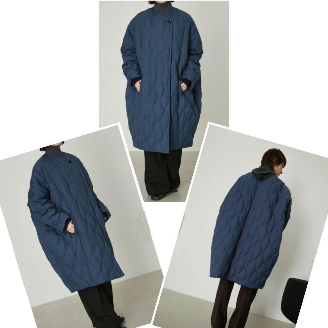 美品♪RIM.ARK リムアーク キルティング ラップコクーンダウンコート