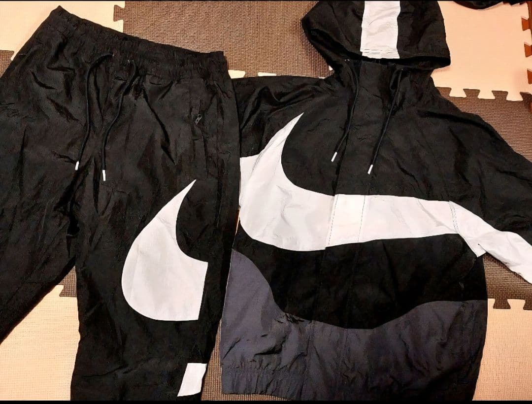 NIKE ビッグ スウッシュ ウーブン セット アップ 上下 テック フリース