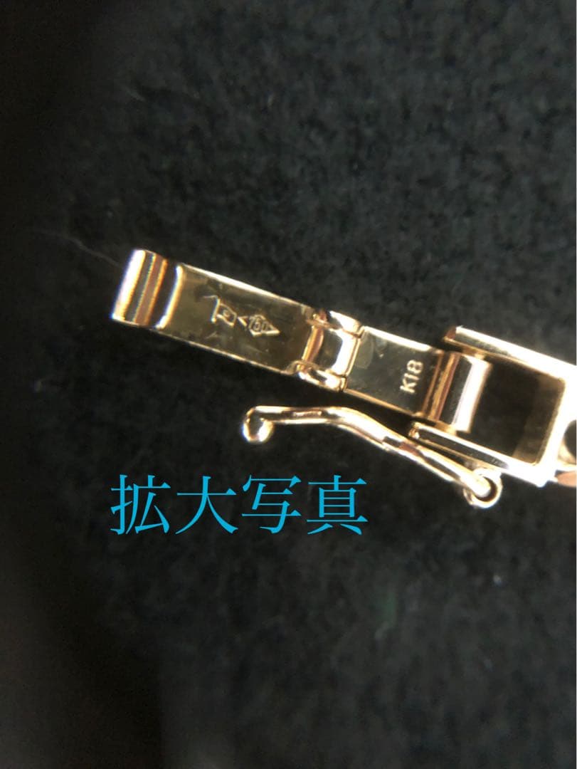 K18喜平ブレスレット　12面トリプルカット　約16cm