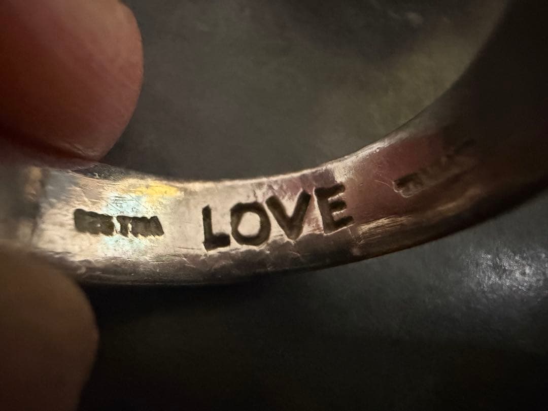 希少 ヴィンテージ シルバー 925 ポージーリング アンティーク 愛 アメリカ