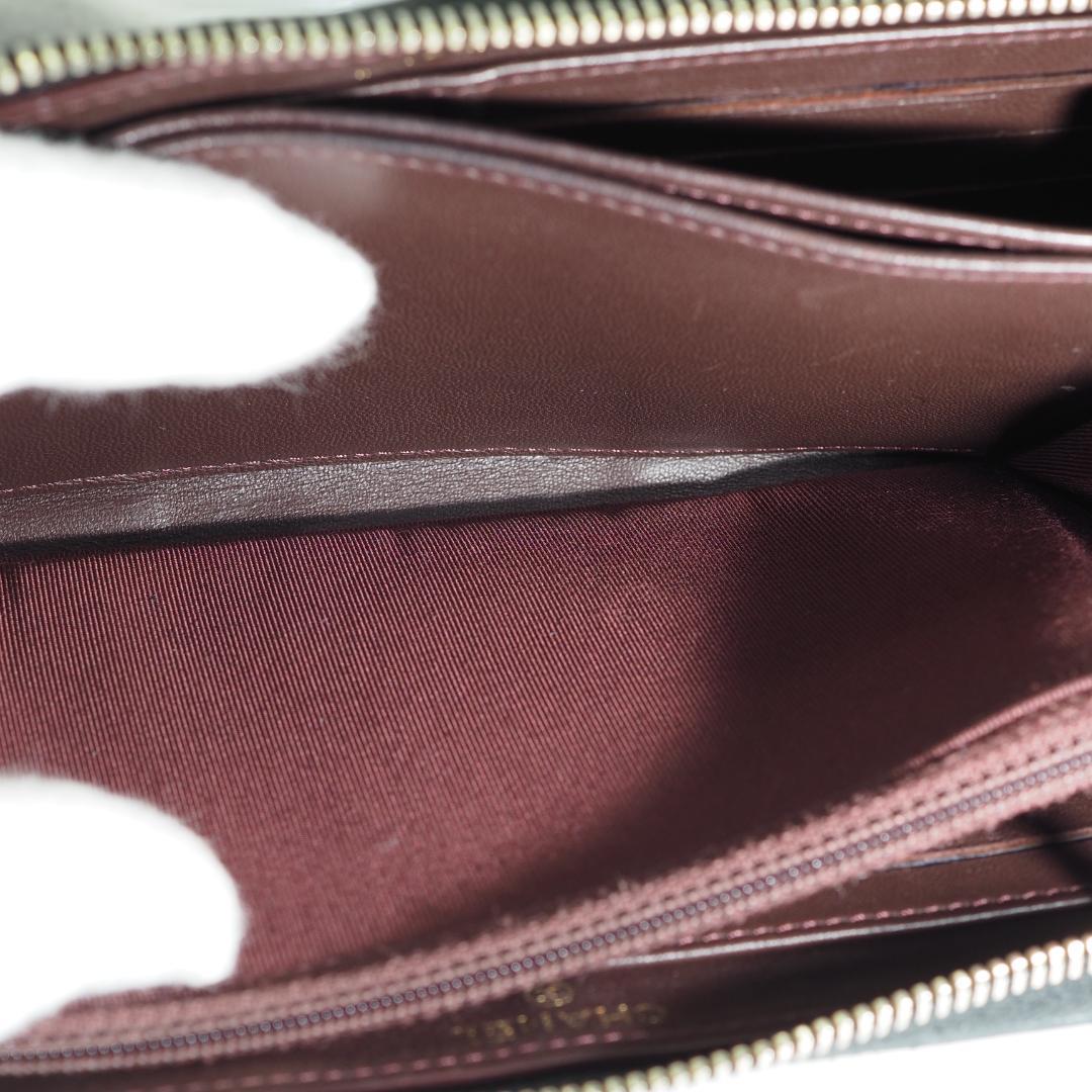 【美品】CHANEL　シャネル　マトラッセ　ラウンドファスナー　長財布