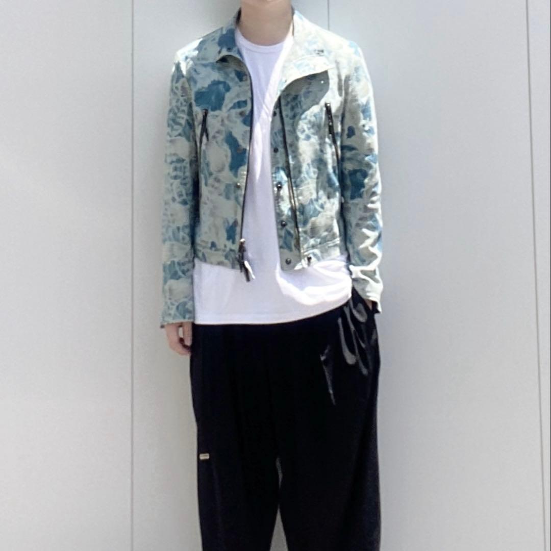 着画あり!!希少 14AW ヨウジヤマモト フラワープリント シングル