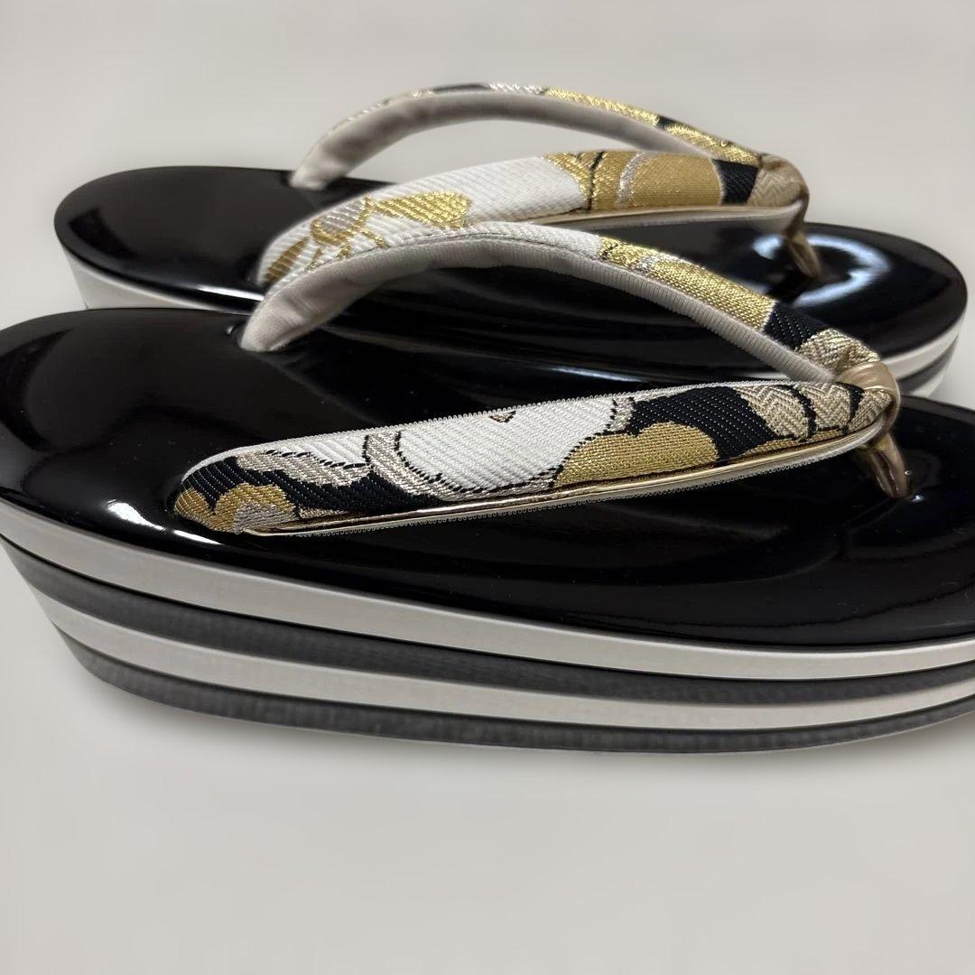 花柄バッグと草履セット　成人式　Lサイズ