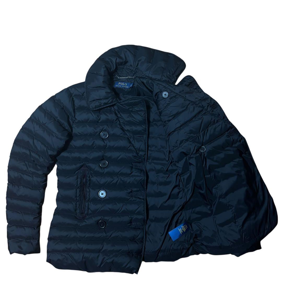 現行◆美品 ポロラルフローレン ダウン ジャケット コート ダブルボタン S