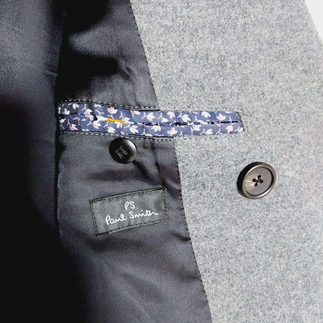 未使用級美品✨ ポールスミス ダブル ピーコート L グレー ウール