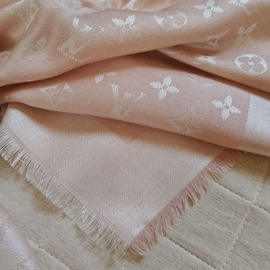 LOUIS VUITTON モノグラム ストール ピンク