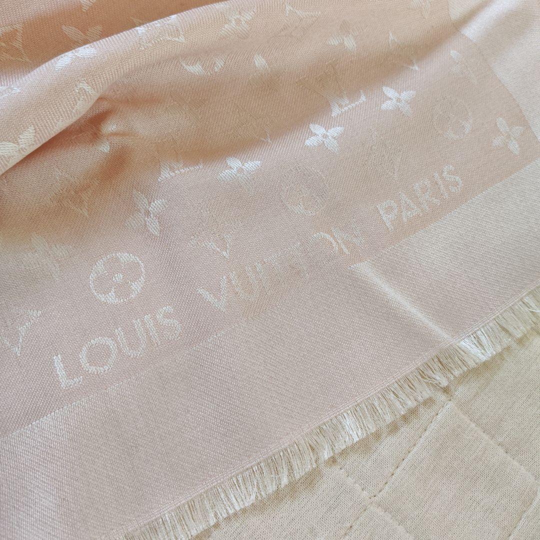LOUIS VUITTON モノグラム ストール ピンク
