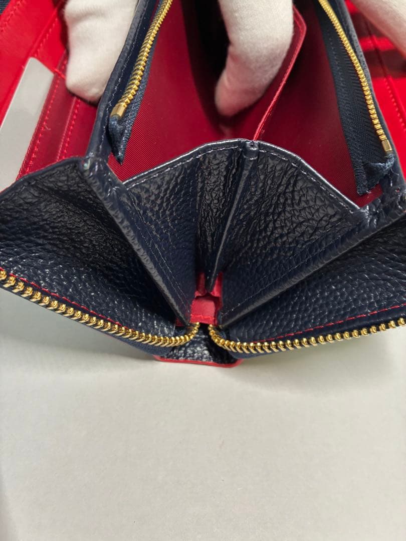 ☆希少【新品】ヴィヴィアンウエストウッド ラウンドファスナー長財布 大容量 青赤